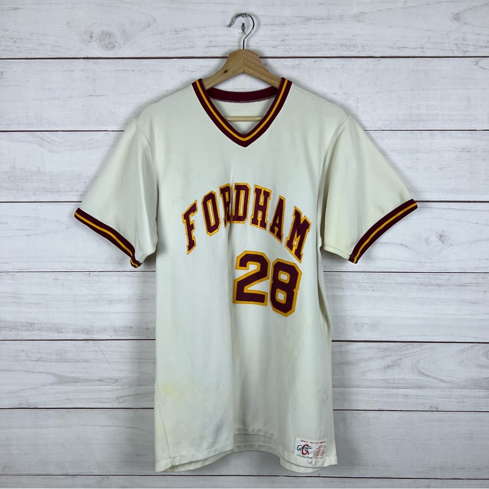 Vintage Fordham University Player Jersey Large RARE